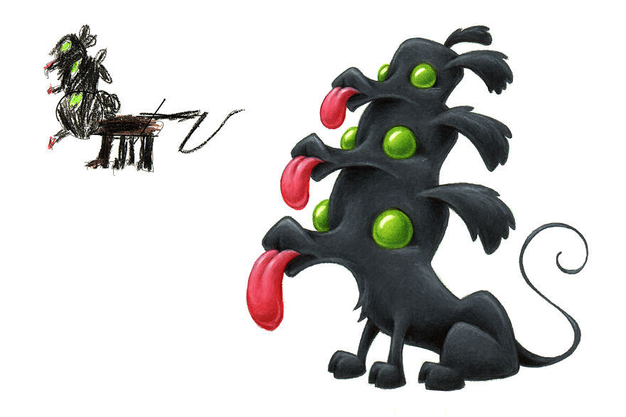 I Spent The Last 2 Years Drawing 300 Monsters Based On Kid Drawings