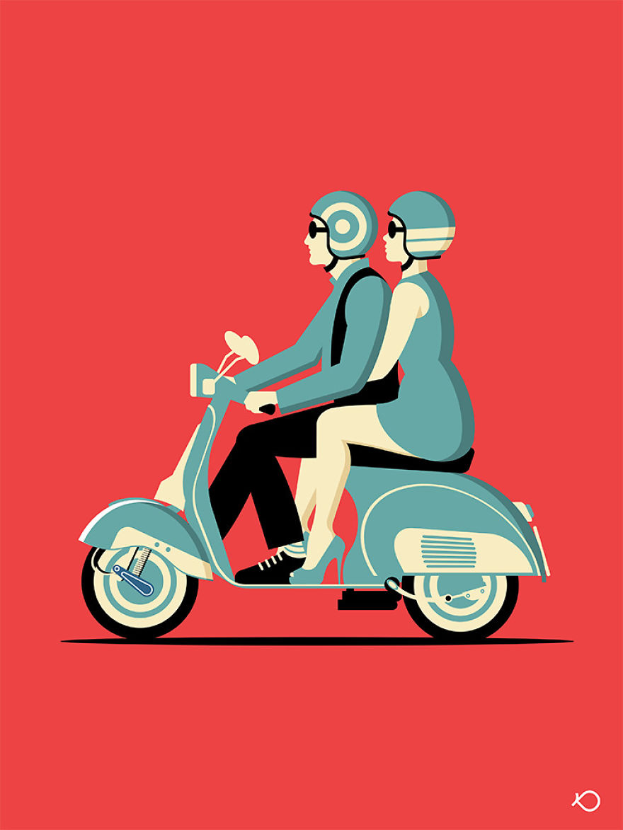 I Create Minimalist And Colorful Digital Illustrations