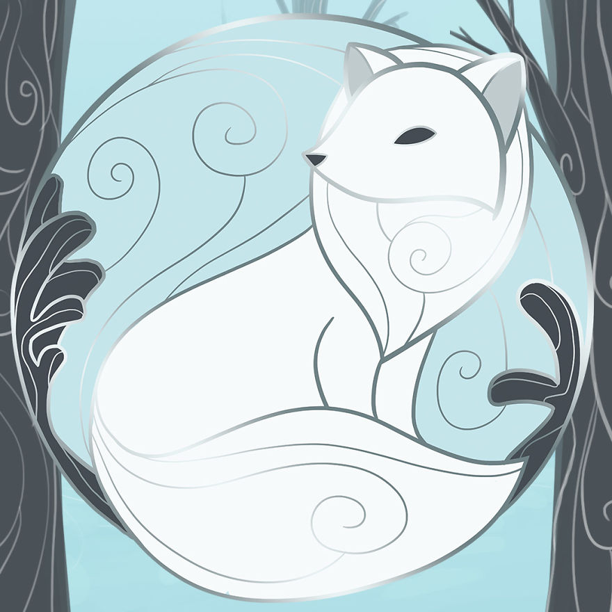 I Designed A Jewelry Collection Of Forest Animals In Surreal Winter Landscapes