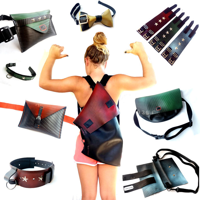 I Design And Create Minimal And Innovative Accessories Out Of Upcycled Inner Tubes I Design And Create Minimal And Innovative Accessories Out Of Upcycled Inner Tubes