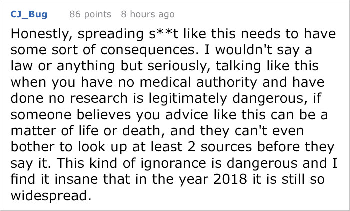 Internet User Waiting For Tumor Surgery Gets Advice From Alternative Medicine Advocate, But Someone Shuts It Down