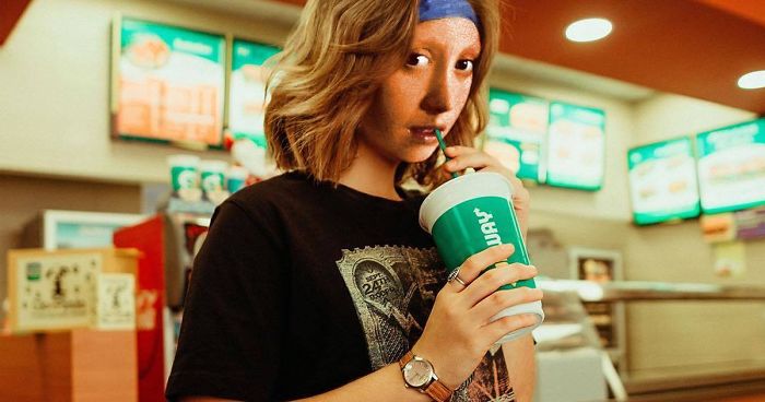 I Make Digital Mashups Of Classic Art Masterpieces With Modern Culture