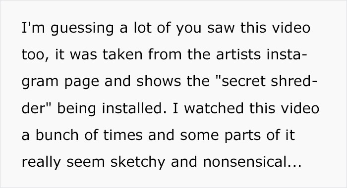 Guy Notices That Something Doesn’t Add Up In Banksy Shredding, Explains Why It Was FAKE Guy Notices That Something Doesn’t Add Up In Banksy Shredding, Explains Why It Was FAKE