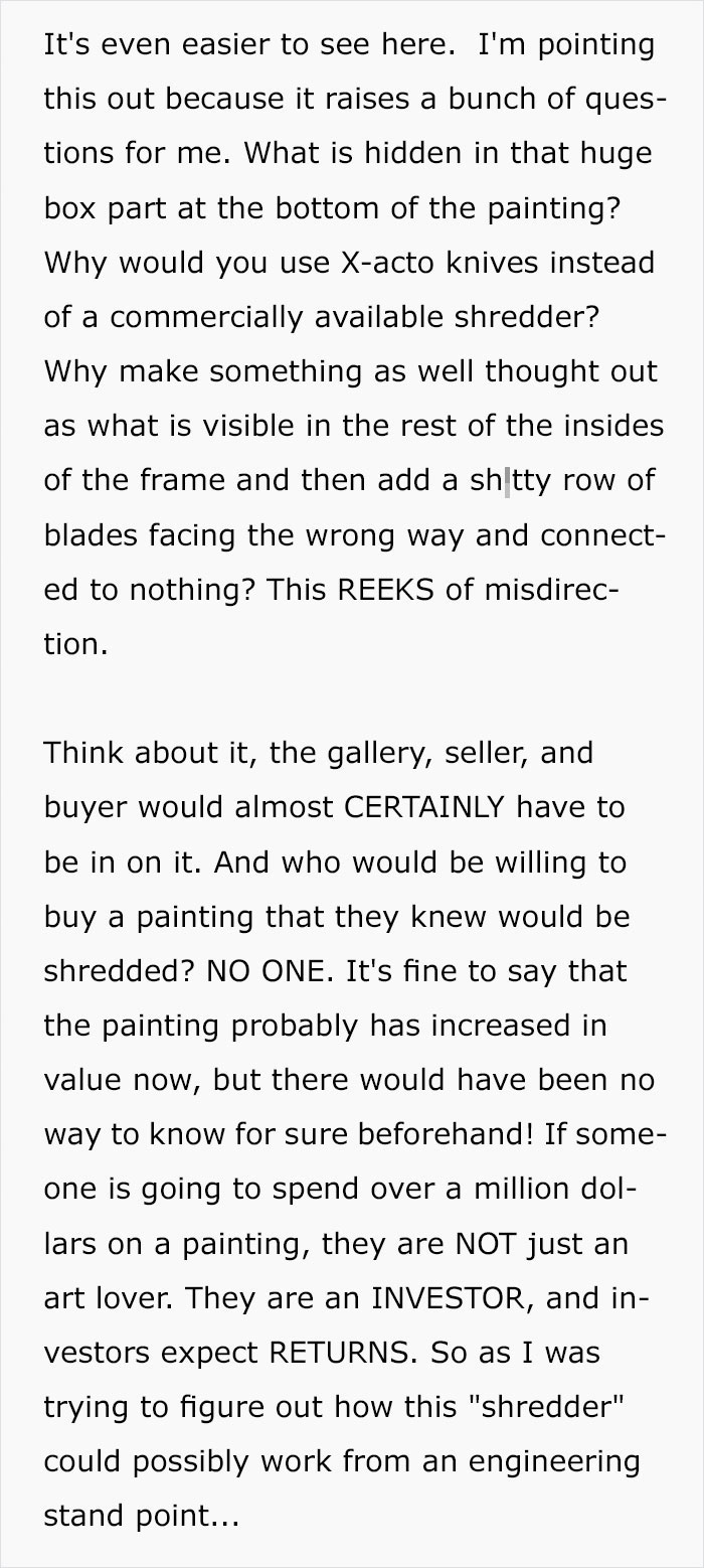 Guy Notices That Something Doesn&rsquo;t Add Up In Banksy Shredding, Explains Why It Was FAKE