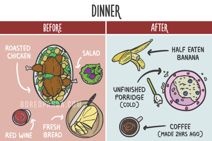 Before After Parenting