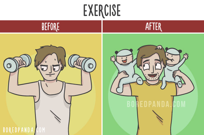 Before After Parenting