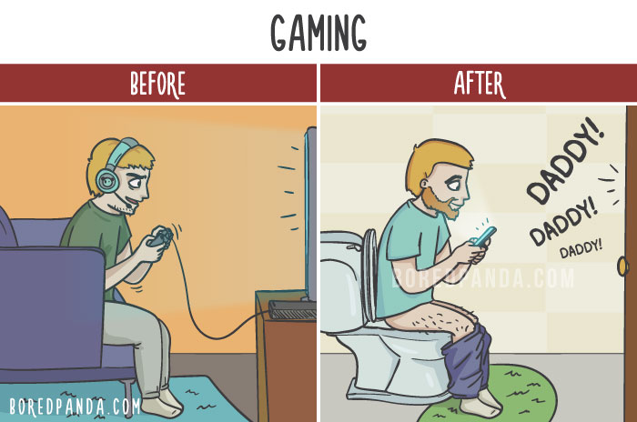 Before After Parenting