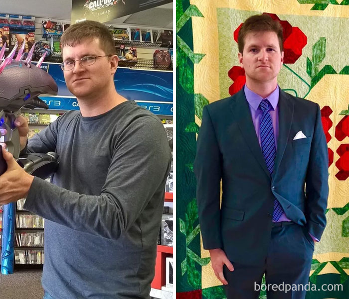 I Promised Myself If I Lost Weight I’d Get A Nice Suit. 65 Lbs Later And I’m Suited Up Just In Time For My Brother’s Wedding