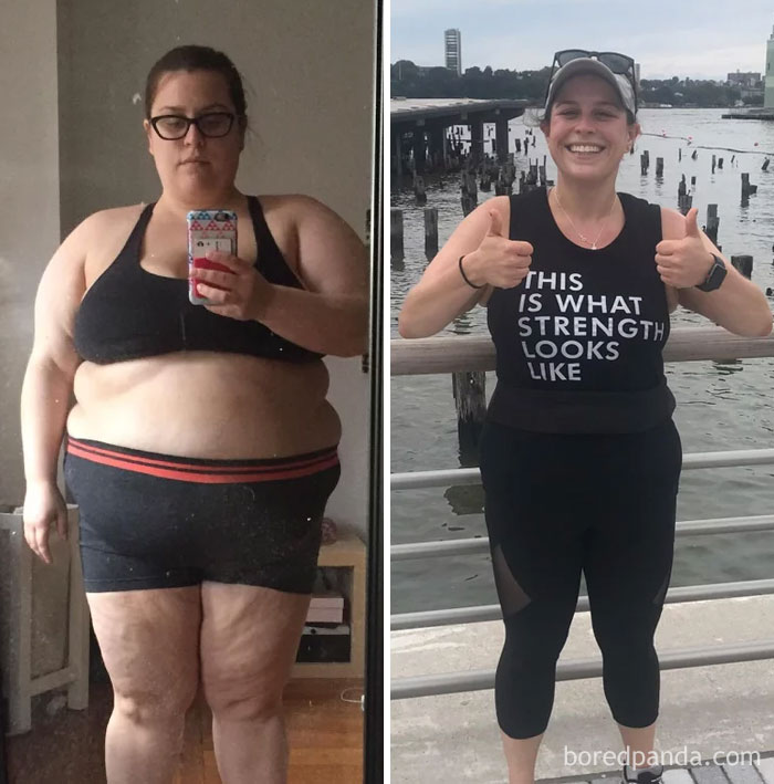Lost 110 Lbs In 22 Months. Took The After Pic During My 21 Mile Marathon Training Run Today. The Physical Transformation Is Obvious, But Really, It's My Entire Life That's Changed