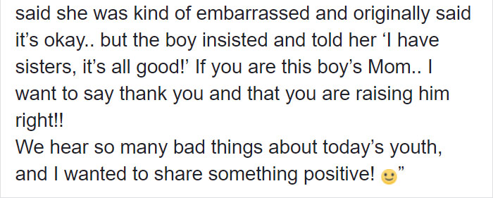"My Daughter Started Her Period On The Bus Today. If You Are This Boy's Mom I Want To Say Thank You"