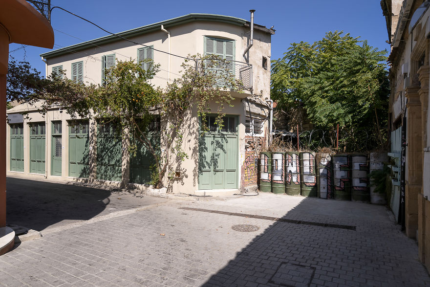 Road Block Found In The Centre Of Nicosia