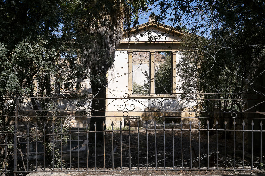 Ayios Kassianos School. If You Look Closely You Can See Bullet Holes In The Wall