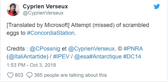 Astrobiologist Tries Cooking In Antarctica At -94ºF (-70ºC), And The Result Will Crack You Up