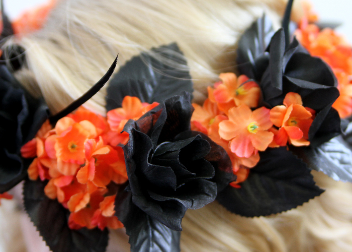 DIY Halloween Flower Crown