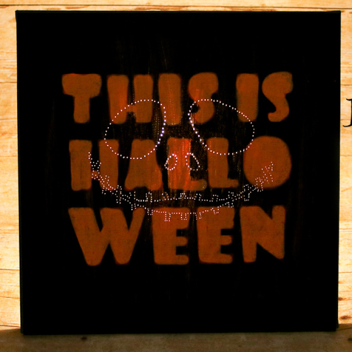 Jack Skellington Backlit Canvas Art