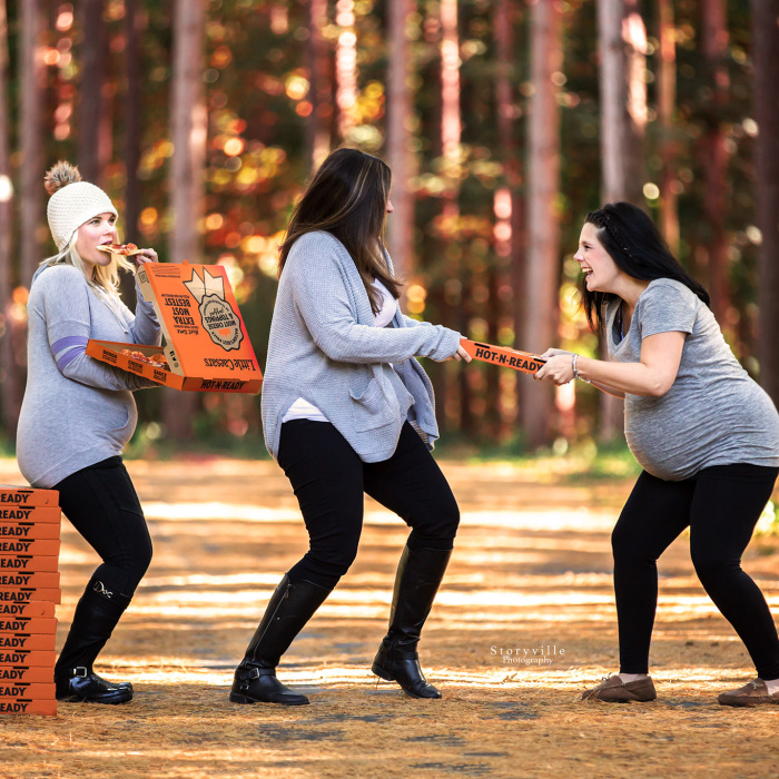 Pregnant Pizza Party