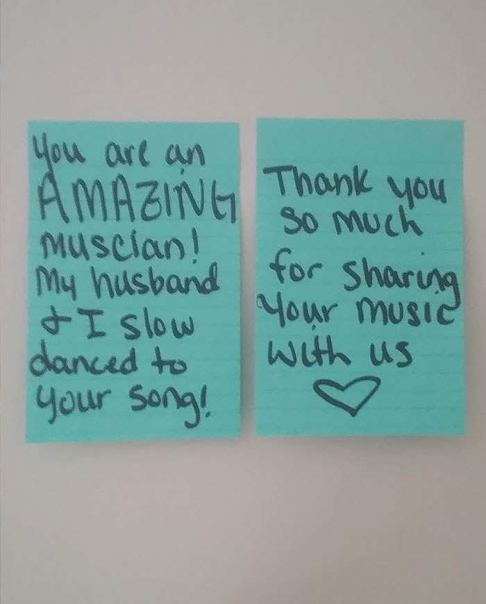 I Was Playing My Ukulele On My Back Patio And Later I Found This On My Door