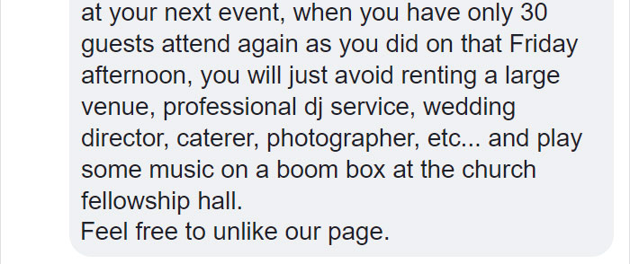 Bride Posts Rude Comment About Event Planning Company So They Reveal All The Details