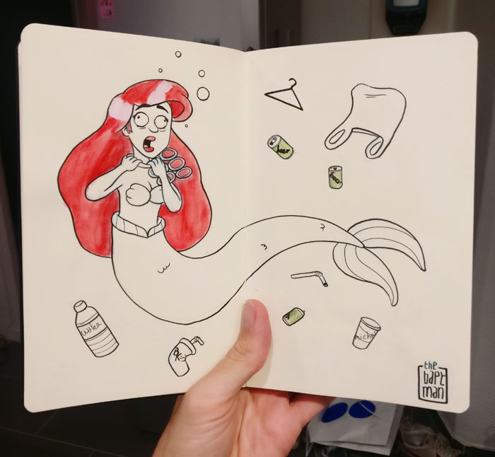 For This Inktober I Drew What Would Happen If Disney Characters & Superheroes Faced Ecological Disasters