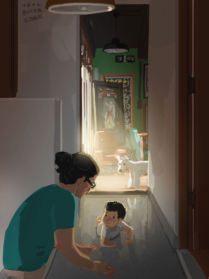 Father-Son-Love-Comics-Blue