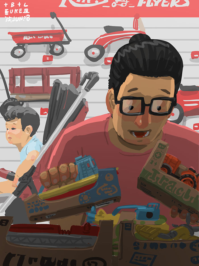 Father-Son-Love-Comics-Blue