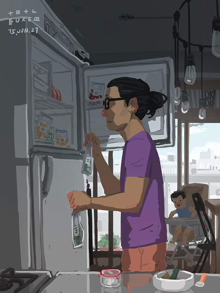 Father-Son-Love-Comics-Blue