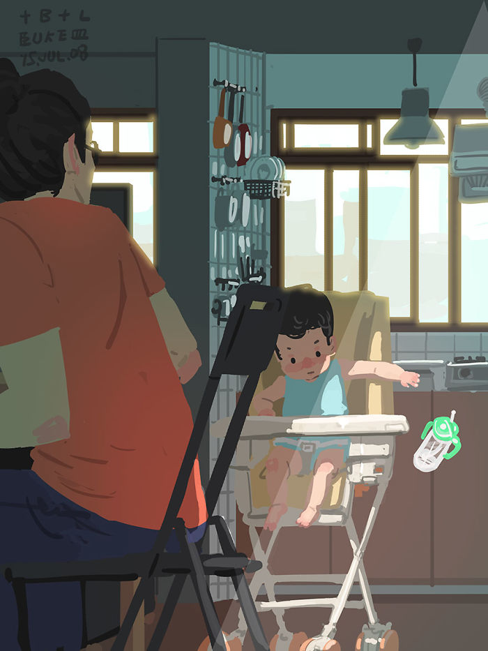 Father-Son-Love-Comics-Blue