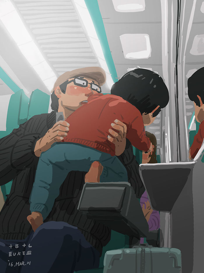 Father-Son-Love-Comics-Blue