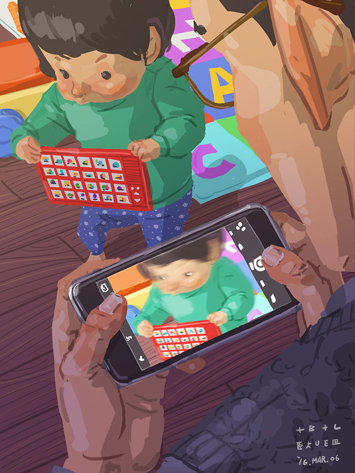 Father-Son-Love-Comics-Blue