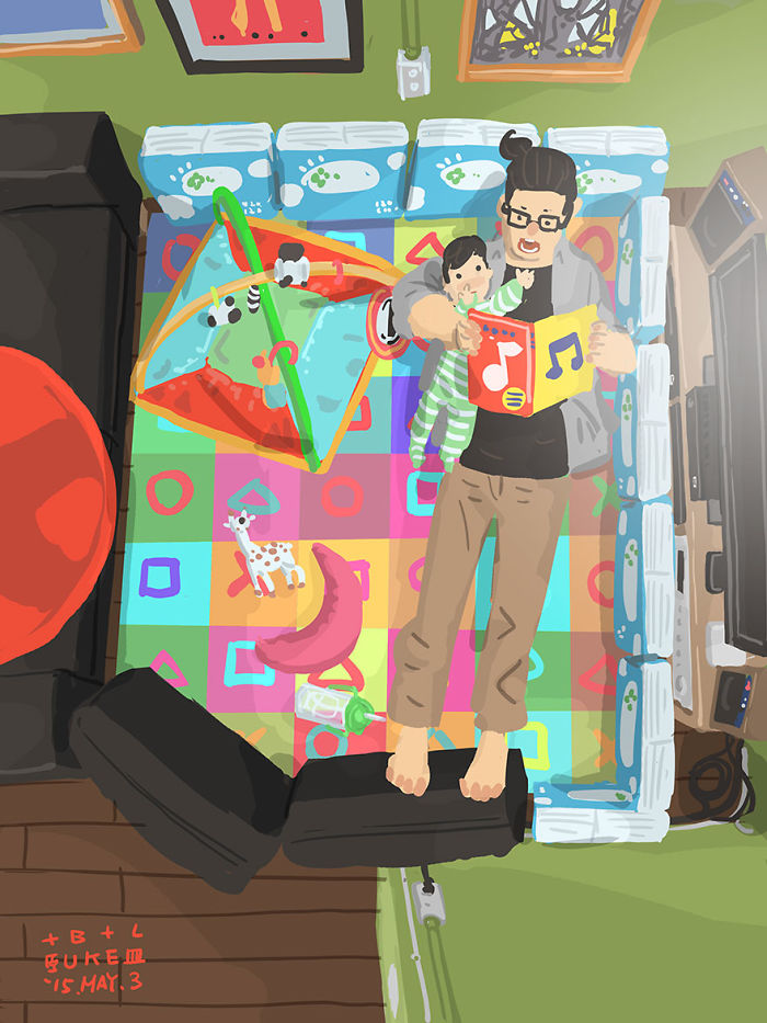 Father-Son-Love-Comics-Blue