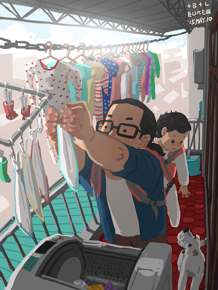 Father-Son-Love-Comics-Blue