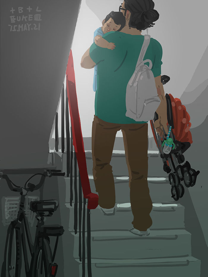 Father-Son-Love-Comics-Blue