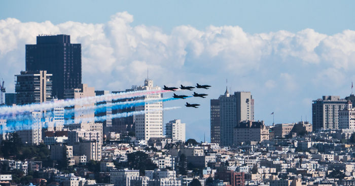 I Photographed The United States Navy Blue Angel In The San Francisco Bay