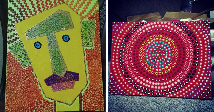 How I Colored My Cancer With Dot Paintings