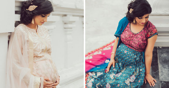 I Take Maternity Pictures Inspired By Indian Culture