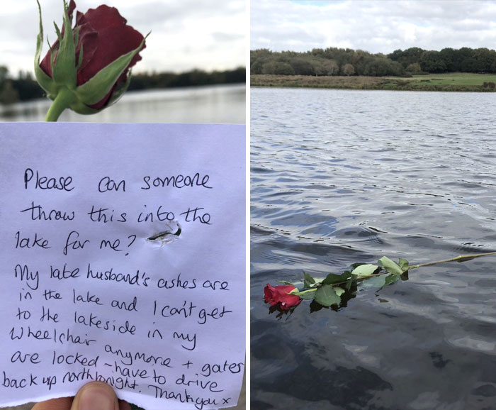 This Note Was Left On The Gate At The Water This Afternoon