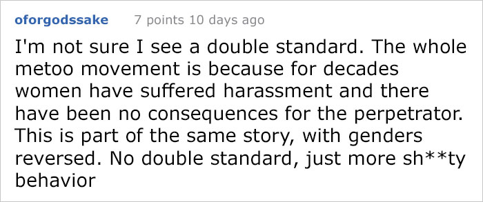 This Guy's Story About A Female Coworker Sexually Harassing A Male Sparks A Debate On Double Standards This Guy's Story About A Female Coworker Sexually Harassing A Male Sparks A Debate On Double Standards