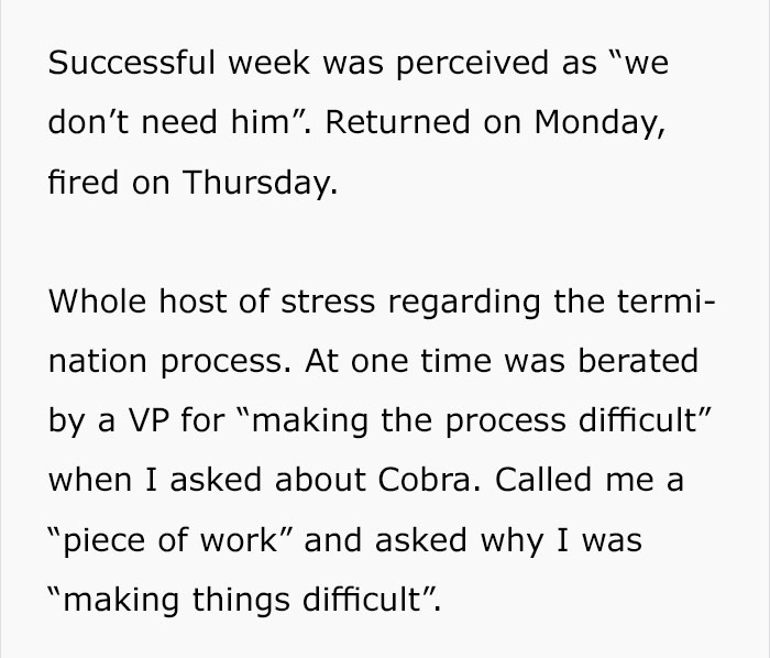 Guy Gets Fired, Makes Management Regret Their Decision In The Best Way