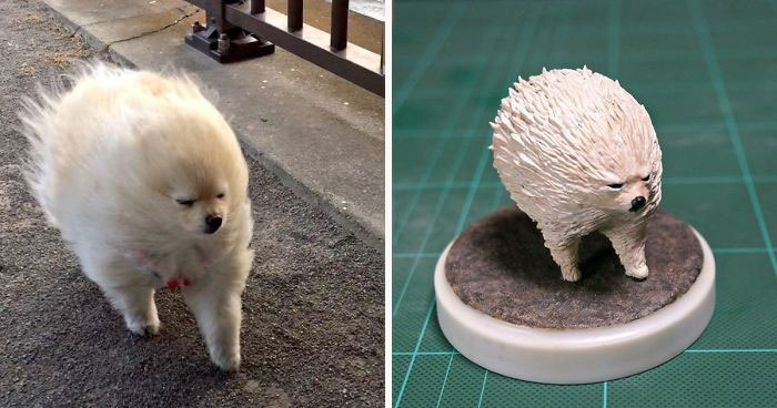 Japanese Artist Turns Awkward Animal Moments Into Sculptures, And The Result Is Hilarious