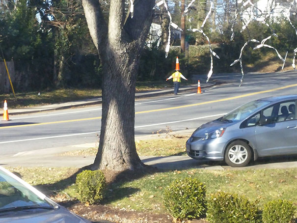 This Man Working Outside My House Right Now