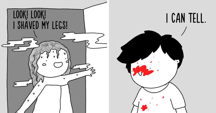 Illustrator Documents Her Daily Struggles And Life With Her Boyfriend In 59 Adorable Comics