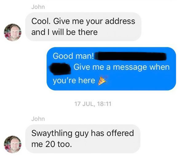 Right After Selling His Pool Online This Guy Received A Hilarious Offer From Another Buyer He Couldn't Refuse Right After Selling His Pool Online This Guy Received A Hilarious Offer From Another Buyer He Couldn't Refuse
