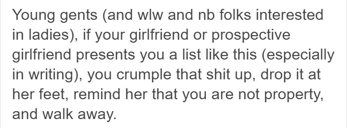 Scary Girlfriend Set 22 Rules For Her Boyfriend, So The Internet Gave Him Some Surprising Advice Scary Girlfriend Set 22 Rules For Her Boyfriend, So The Internet Gave Him Some Surprising Advice