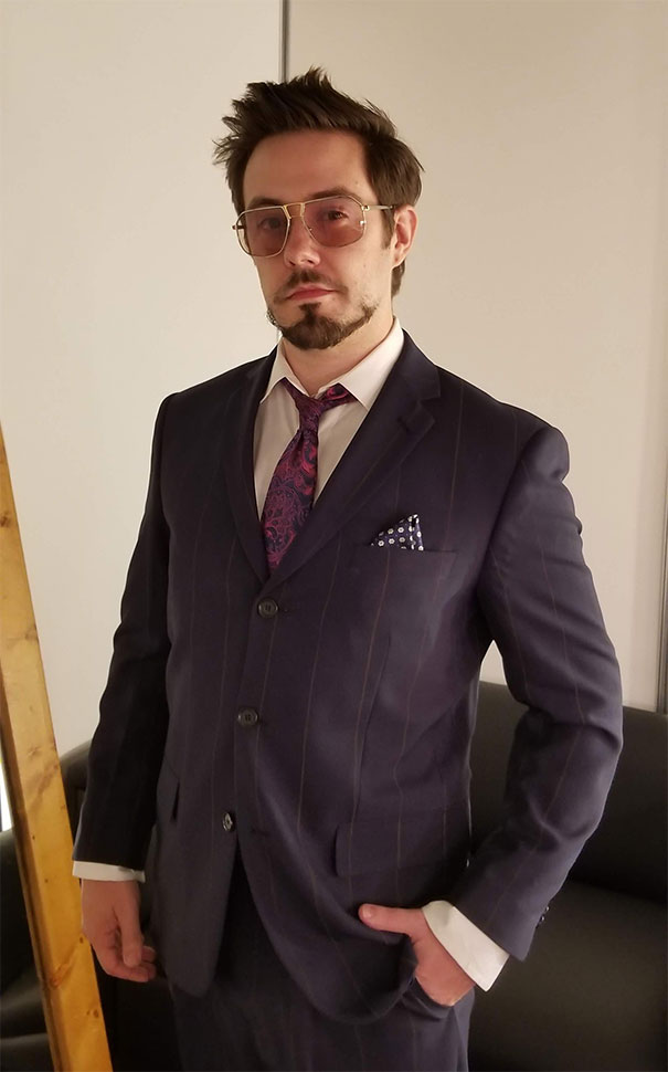 My Tony Stark Costume For Halloween
