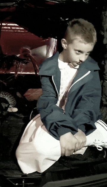 My Daughter Shaved Her Head To Be 011 For Halloween