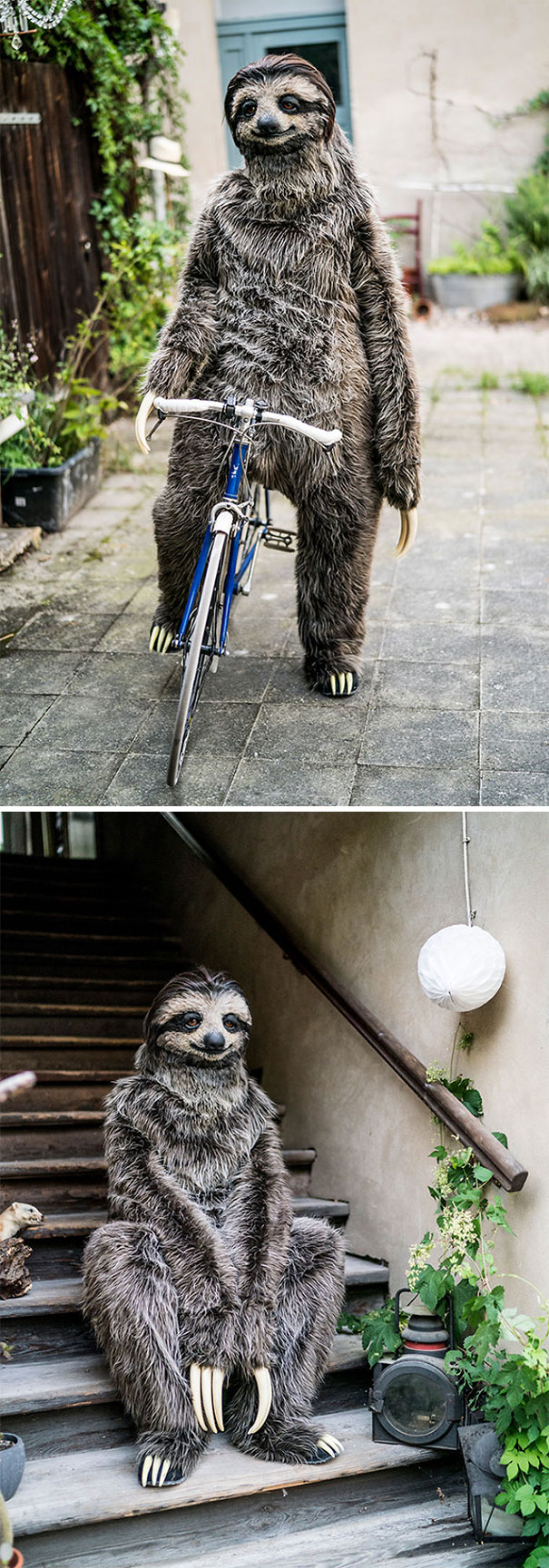 I Created A Realistic Sloth Costume