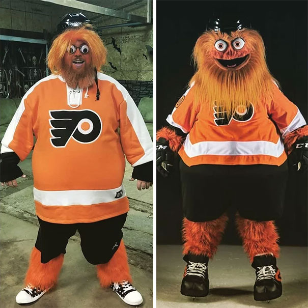 My Friend Cosplayed As Gritty Of The Flyers... Nailed It