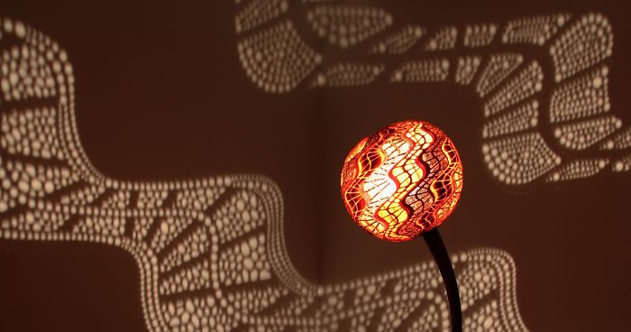 I Carved A Unique Lamp Out Of An African Fruit