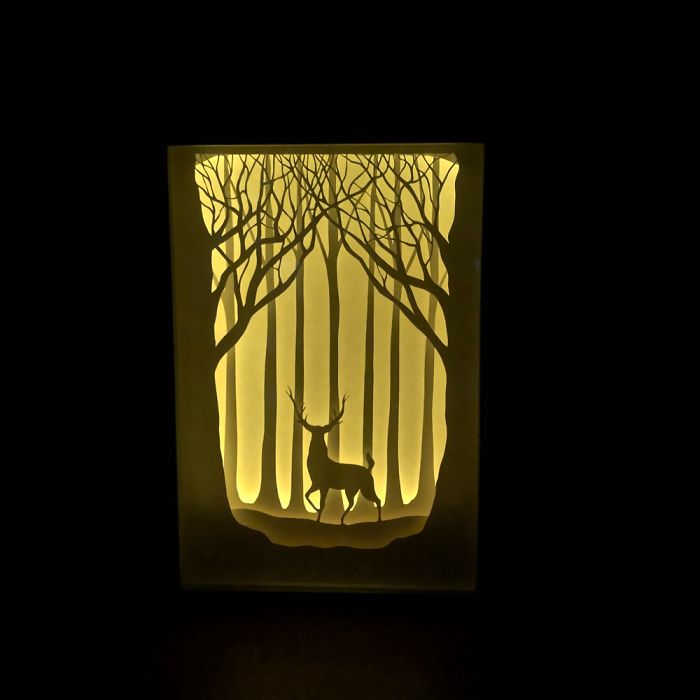 Handmade Papercut Lightboxes