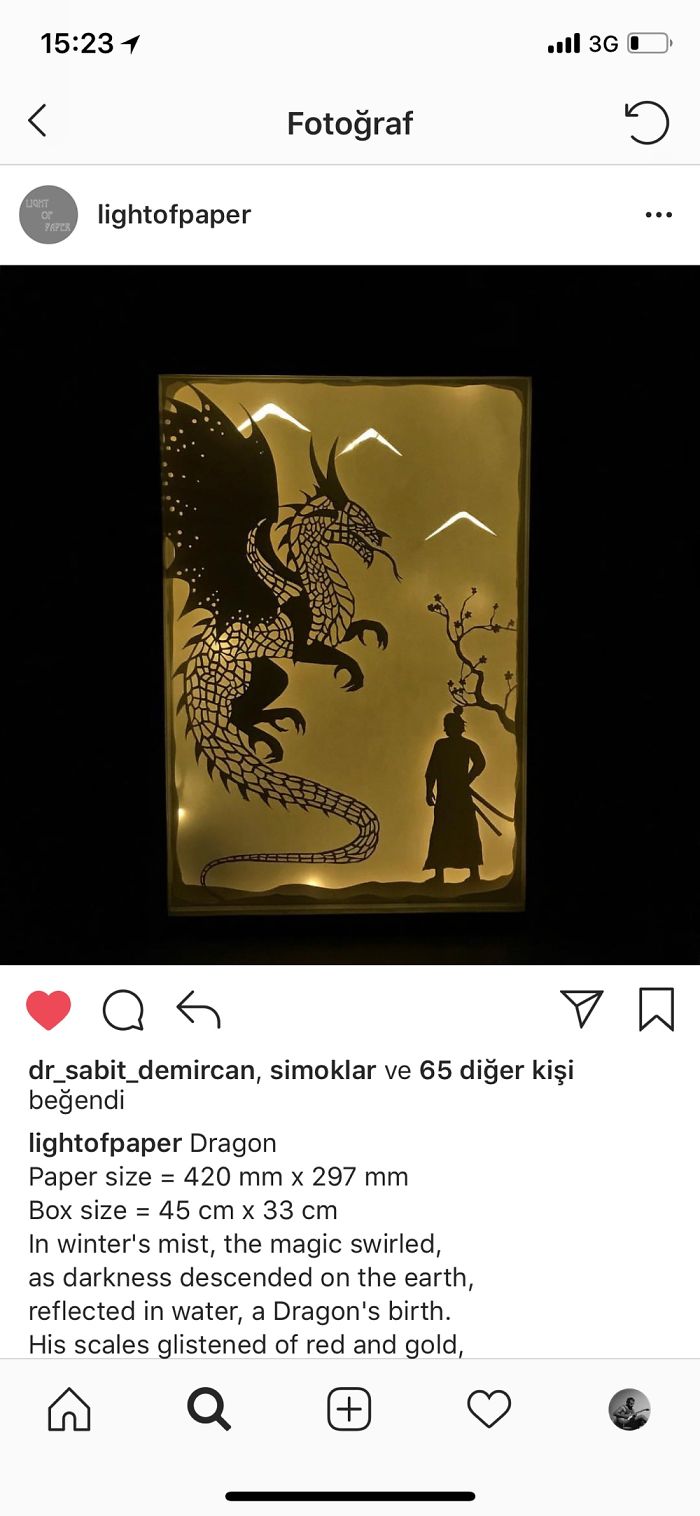 Handmade Papercut Lightboxes